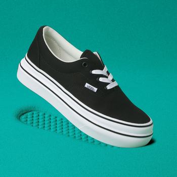 Damske Tenisky Na Platforme Vans Canvas Super ComfyCush Era Čierne/Biele VA90HOPLK